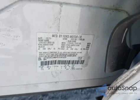 2015 Ford Edge Sel from USA, damaged, VIN 2FMTK3J86FBC41237